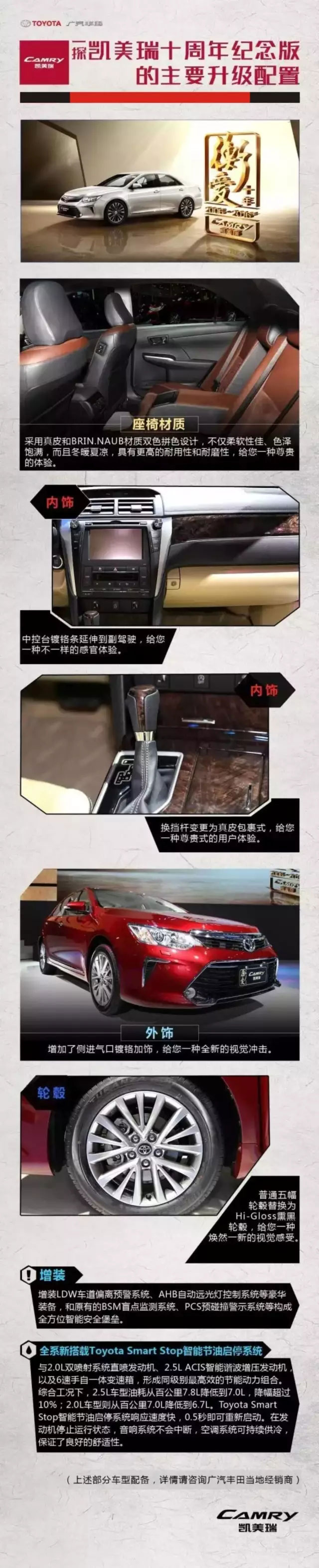 全新凱美瑞十周年紀念版榮耀上市,現(xiàn)接受預(yù)定！