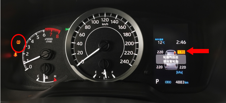 胎壓警告燈突然點亮，怎么辦？